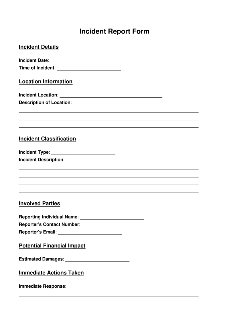 Incident Report